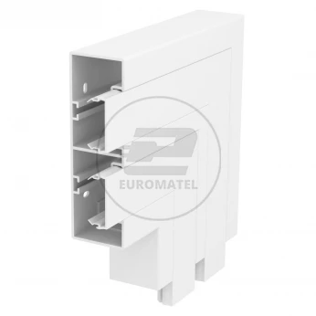 Naroże płaskie stałe RAPID 45-2 200x200x165 GK-FS53165RW białe 6113450