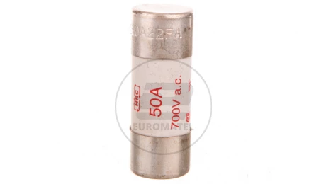 Wkładka bezpiecznikowa cylindryczna 22x58mm 50A aR 700V do półprzewodników FWP-50A22F