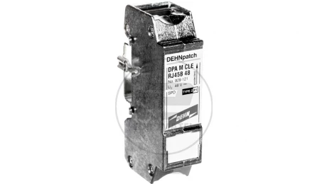 Ogranicznik przepięć DEHNpatch CLE, adapter gniazdo RJ45/gniazdo RJ45, do sieci LAN 1Gb, ATM, FDDI, CDDI 929121