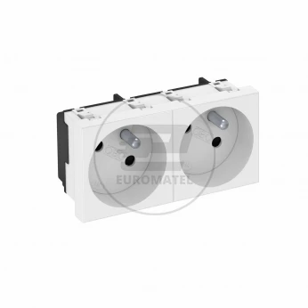 Gniazdo zasilające M45 podwójne z/u 16A białe STD-F3 RW2 6120242