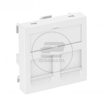 Adapter M45 dla 2xRJ45 biały DTG-2RM RW1 6119292