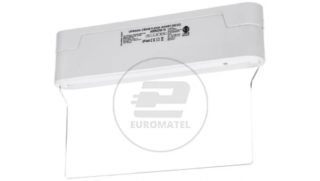 Oprawa awaryjna ARROW N LED 1W 1h jednozadaniowa AT + PU31 PU41 biała ARN/1W/E/1/SE/AT/WH