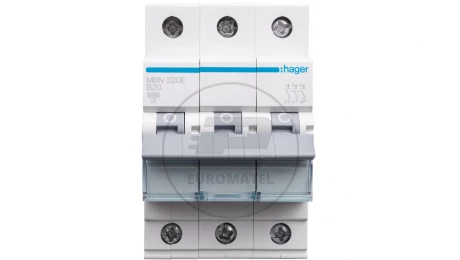 Wyłącznik nadprądowy 3P B 20A 6kA AC MBN320E
