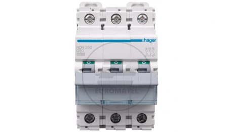 Wyłącznik nadprądowy 3P D 50A 10kA AC NDN350
