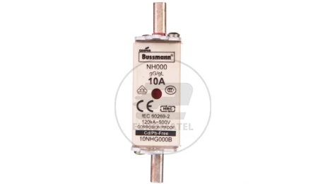 Wkładka bezpiecznikowa NH000 10A gL/gG 500V 10NHG000B