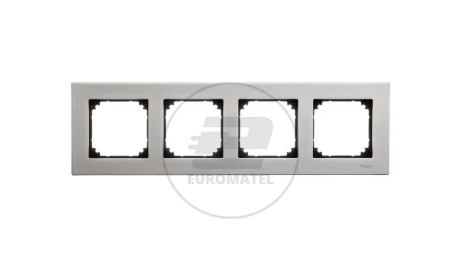 Merten M-Elegance Ramka poczwórna metalowa tytanowy MTN403405