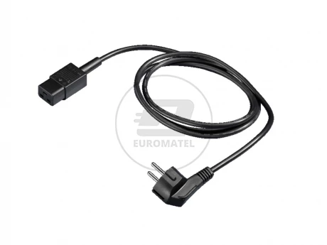 Kabel przyłączeniowy, 100-240V AC, wtyczka i gniazdko Schuko C19