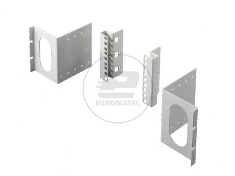 Adapter 3 U calowy, środek, RAL 7035