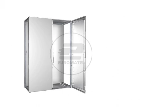 System szaf szeregowych VX, 2-drzw., SxWxG: 1200x1800x500 mm, stal nierdzewna