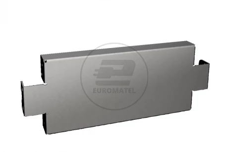 Osłona cokołu do VX, boczna, wys.: 100 mm, do gł.: 400 mm, stal nierdzewna