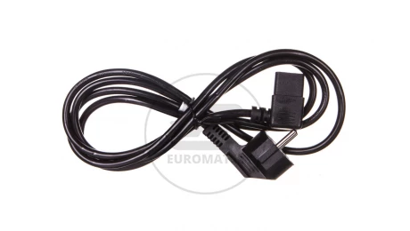 Kabel zasilający kątowy Schuko (type F, CEE 7/7) &gt; C13 2m 50080