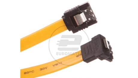 Kabel SATA prosty - kątowy 0,5m 95020