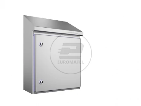 Kompaktowa obudowa HD, 1.4301, SxWxG 390x430x210 mm, wysokość z tyłu 549mm