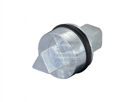 Wkładki zamka, cynkowy odlew ciśnieniowy, długość 27mm, wersja A, Trójkąt: 6,5mm