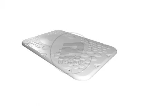 SZ Płyty kołnierzowe z tworzywa sztucznego, do AX, z membranami, SxG: 301x221 mm