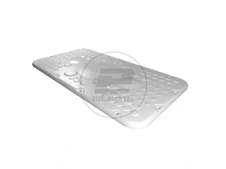 SZ Płyty kołnierzowe z tworzywa sztucznego, do AX, z membranami, SxG: 401x221 mm
