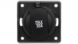 Gniazdo zasilające 24V samochodowe antracyt mat Integro mechanizm 0945702505