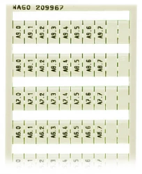 Ramka z oznacznikami A0,0-A9,7 209-967 /5szt./