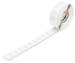 Tabliczki na przycisk 27x18mm srebrne 350szt. / rolka 210-855