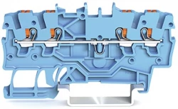 Złączka 4-przewodowa przelotowa 1mm2 niebieska 2200-1404 /100szt./