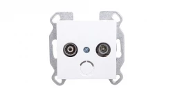 LUMINA2 Gniazdo antenowe RTV standard białe WL3010