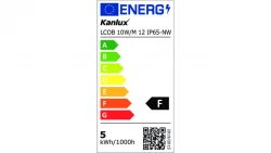 Pasek LED 12V LCOB 10W/M 12 IP65-NW 950lm/m 4000K barwa neutralna 37233