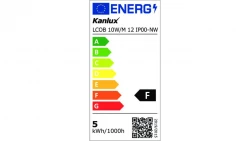 Pasek LED 12V LCOB 10W/M 12 IP00-NW 1000lm/m 4000K barwa neutralna 37231