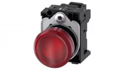 Lampka sygnalizacyjna kompletna 22mm czerwona LED 24V AC-DC metal przył sprężynowe SIRIUS ACT 3SU1152-6AA20-3AA0