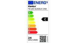 Świetlówka LED T8 G13 1512mm GLASSv4 24W-CW 3840lm 6500K barwa zimna 3 lata Gwar. 33215