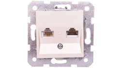 KARRE Gniazdo teleinformatyczne RJ11/RJ45 kat 5e krem 90963735