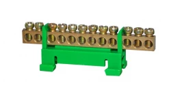 Listwa zaciskowa 12-polowa 10mm2 zielona LZ-12G