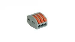 Szybkozłączka 3x z dźwigniami do wszystkich rodzajów przewodów 24A 0,2-4mm2 450VAC SZ-3D W-00367 /kpl 5szt./