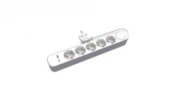 Przedłużacz stały 5x schuko włącznik oraz 1xUSB A 1xUSB C 3m PS-570SWS+USBA+USBC/3 E W-30010