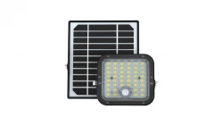 Projektor LED Solarny 10W 6400K 1500lm z czujnikiem ruchu PIR IP65 LiFePO4 6000mA 3 Lata Gwarancji 10313