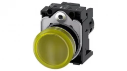 SIRIUS ACT, LAMPKA SYGNALIZACYJNA, KOMPAKTOWA, 22MM, OKRĄGŁA, TWORZYWO, BIAŁA, Z SOCZEWKĄ, GŁADKA, Z UCHWYTEM 3SU1201-6AB60-1AA0
