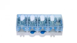 Odgałęźnik instalacyjny 4P 4x25mm2/10x10mm2 szary-niebieski OBL 25/10‑4 A13-6048