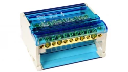 Modułowy blok rozdzielczy czteropolowy 4x ( 7x6mm2 2x25mm2 2x35mm2 ) TS35 ShNK4x11 85137002