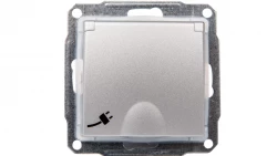 Sedna Gniazdo bryzgoszczelne z/u 16A IP44 aluminium SDN2800360