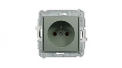 MINI Mechanizm gniazda pojedynczego z uziemieniem 2P+Z (bez przesłon torów prądowych) szałwiowy 61MGP-1z