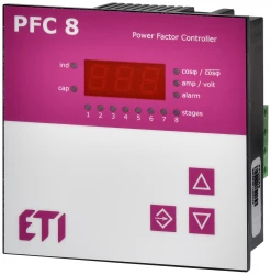 Regulator wspołczynnika mocy układ symetryczny (pomiar prądu - jednofazowy) PFC 8 RS 004656906