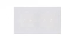 Simon Touch ramki Panel dotykowy S54 Touch, 2 moduły, 2 pola dotykowe poziome + 2 pola dotykowe poziome, biała perła DSTR222/70