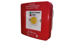 Przycisk ppoż. p/t 4 tory prądowe 12A NO-NO samoczynny diody czerw/ziel 230V AC/230V AC PPWPp-5s A/4 904563