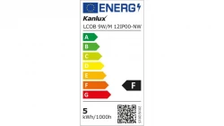 Pasek LED 12V LCOB 9W/M 12IP00-NW 4000K 33301