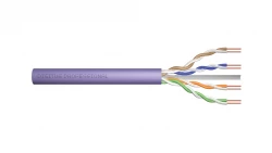 Kabel teleinformatyczny U/UTP kat.6 4x2xAWG23 LSOH drut fioletowy Dca DK-1614-VH-1 /100m/