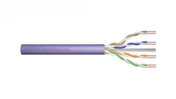 Kabel teleinformatyczny U/UTP kat.6 4x2xAWG23 LSOH drut fioletowy Dca DK-1614-VH-05 /50m/