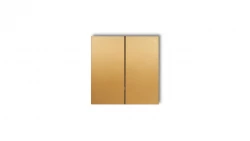 Klawisze podwójne do łączników DECO, MINI (komplet dwóch sztuk) złoty 29DKL-2