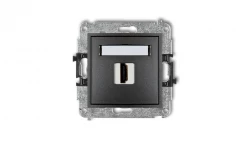 MINI Mechanizm gniazda pojedynczego HDMI 2.0 grafitowy 11MHDMI-3