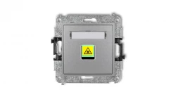 MINI Mechanizm gniazda światłowodowego/optycznego pojedynczego srebrny metalik 7MGOP-1