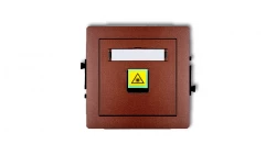 DECO Mechanizm gniazda światłowodowego/optycznego pojedynczego brązowy metalik 9DGOP-1