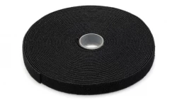 Taśma rzepowa Długość 10m - Szerokość 15mm, czarna AK-770905-100-S